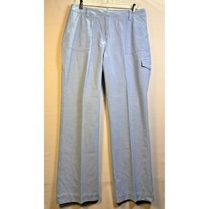 Jones wear sport womens Light Blue Relaxed Pockets Wide Leg Pants 12 NwT